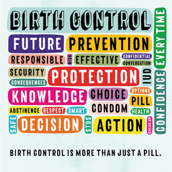 Image of text that describes birth control being more than just a pill. 