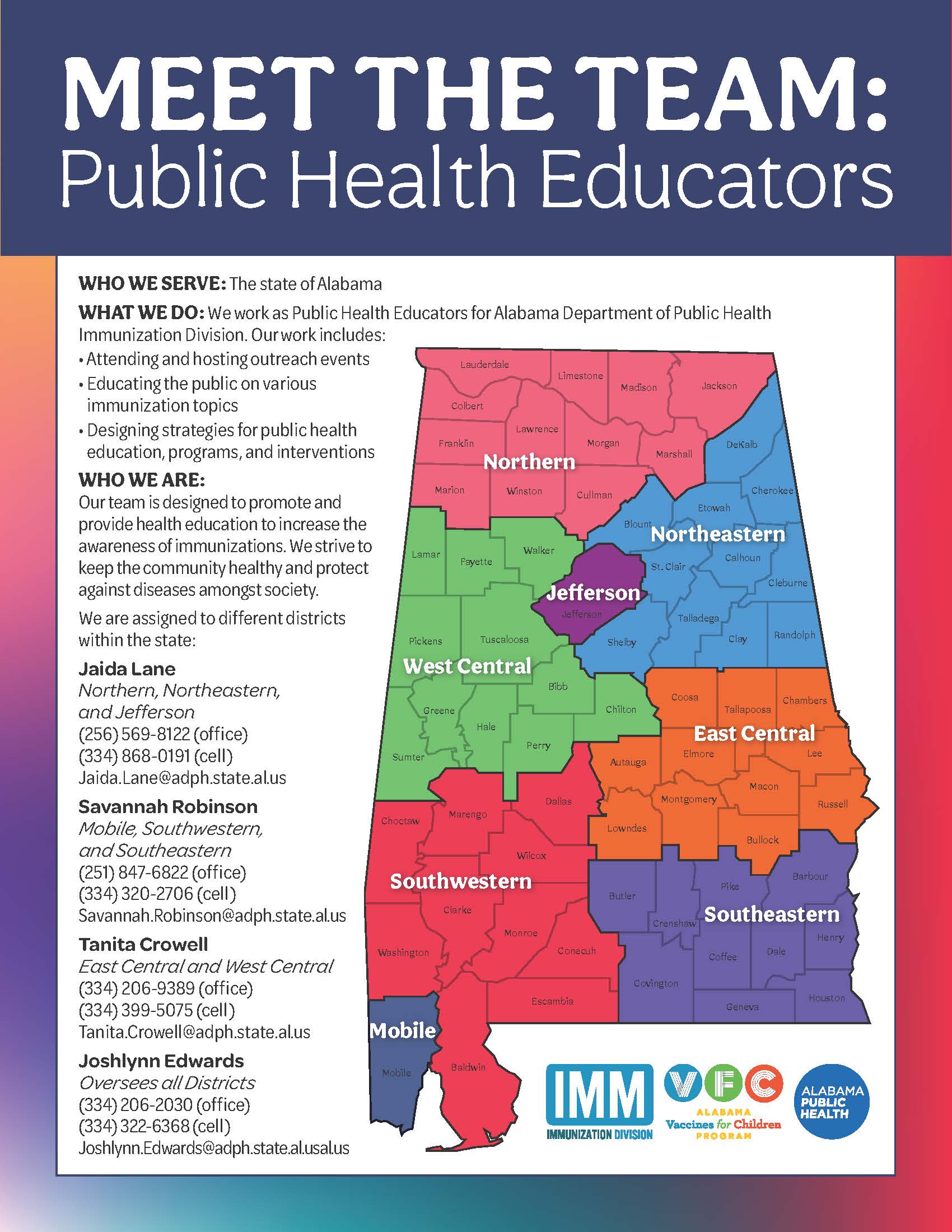 Public Health Educators Map