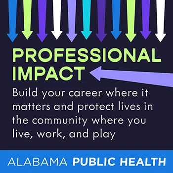 image that reads: Professional Impact - Build your career where it matters and protect lives in the community where you live, work, and play