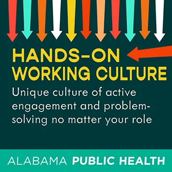 image that reads: Hands-On Working Culture - Unique culture of active engagement and problem-solving no matter your role