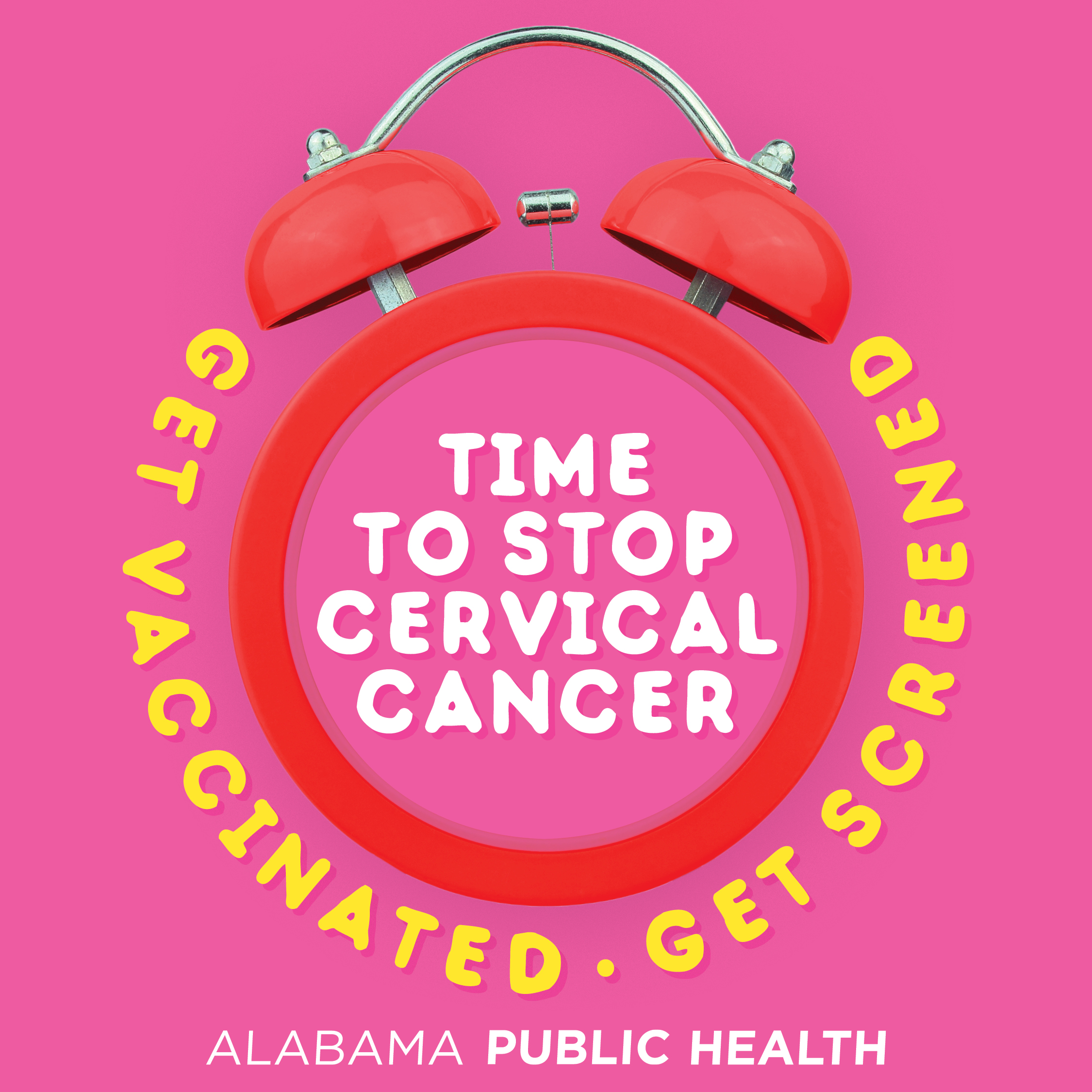 Time to Stop Cervical Cancer (Pink)