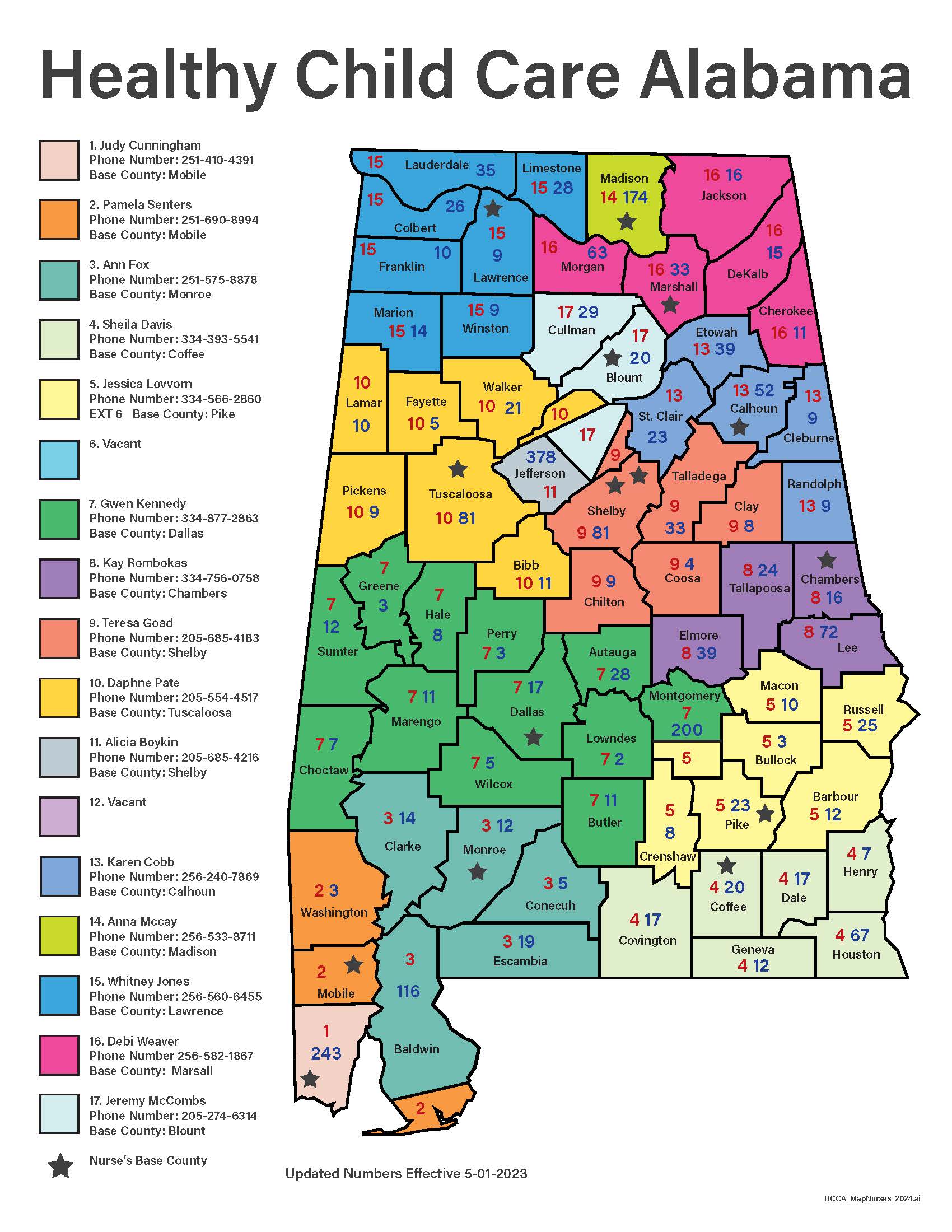 HCCA Consultants Map