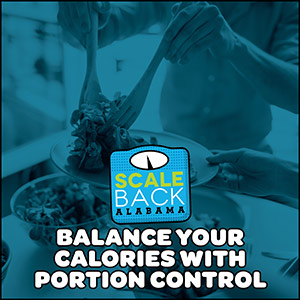 Image of a person holding a plate with someone place salad on the plate