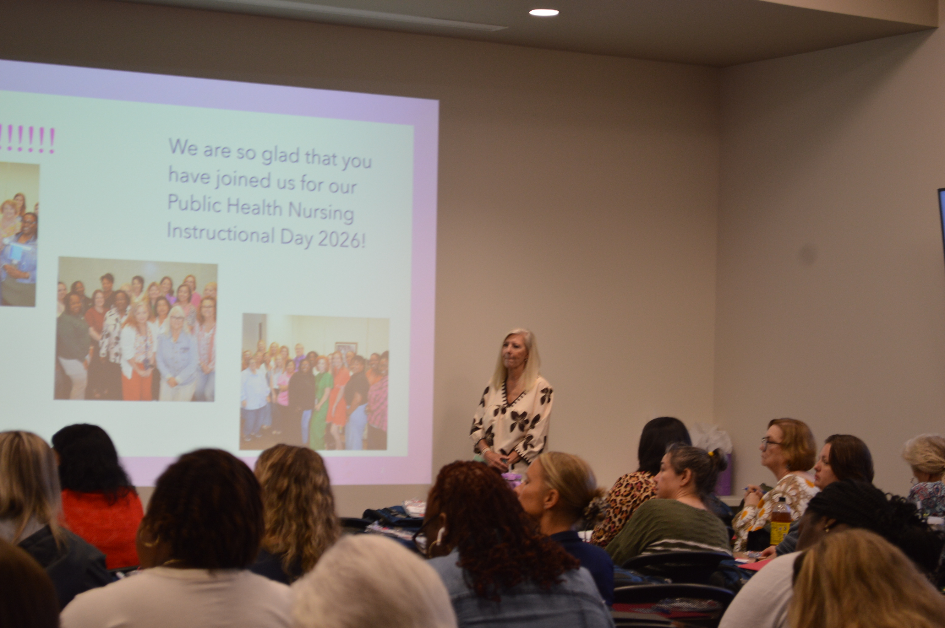 Photo of a woman making a presentation