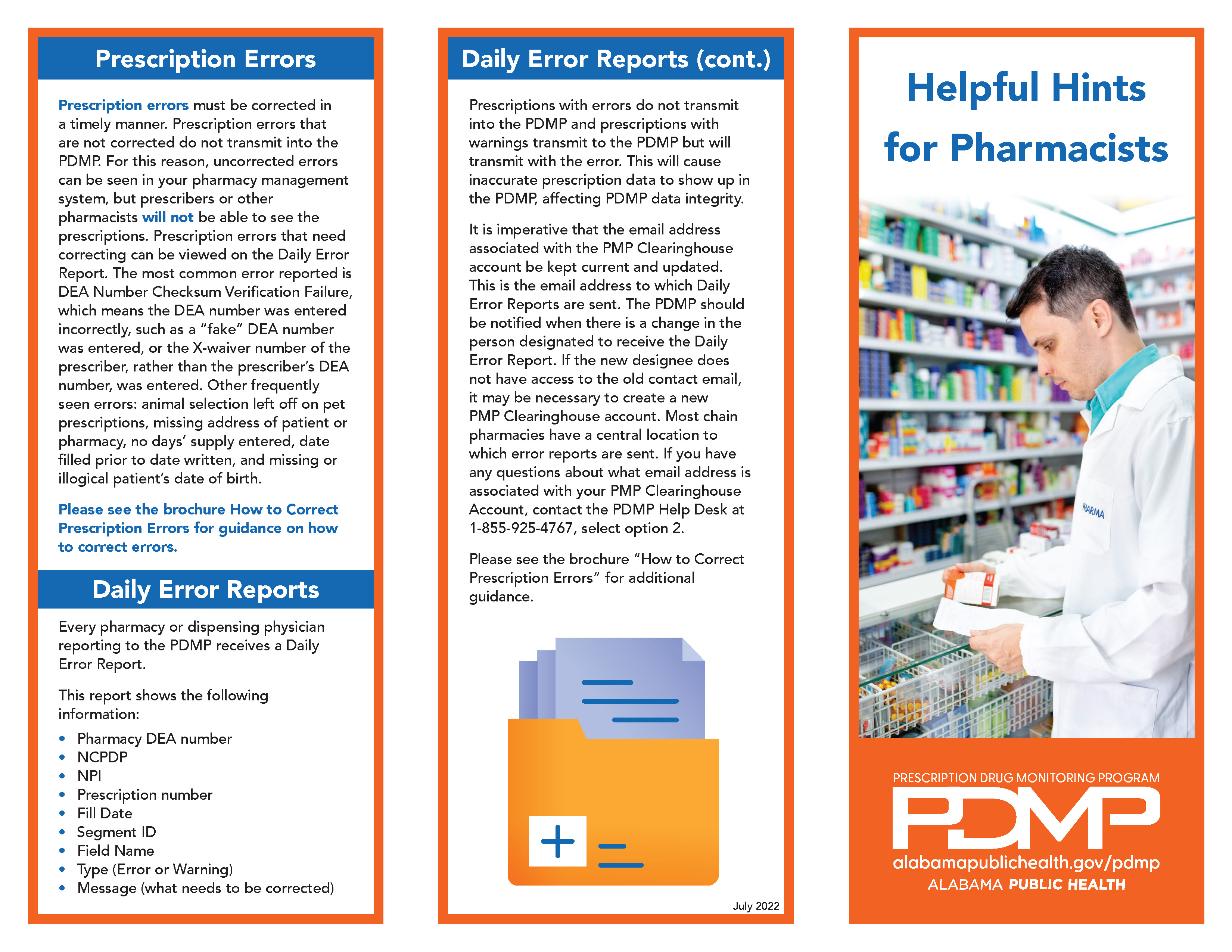 PDMP Pharmacist Brochure