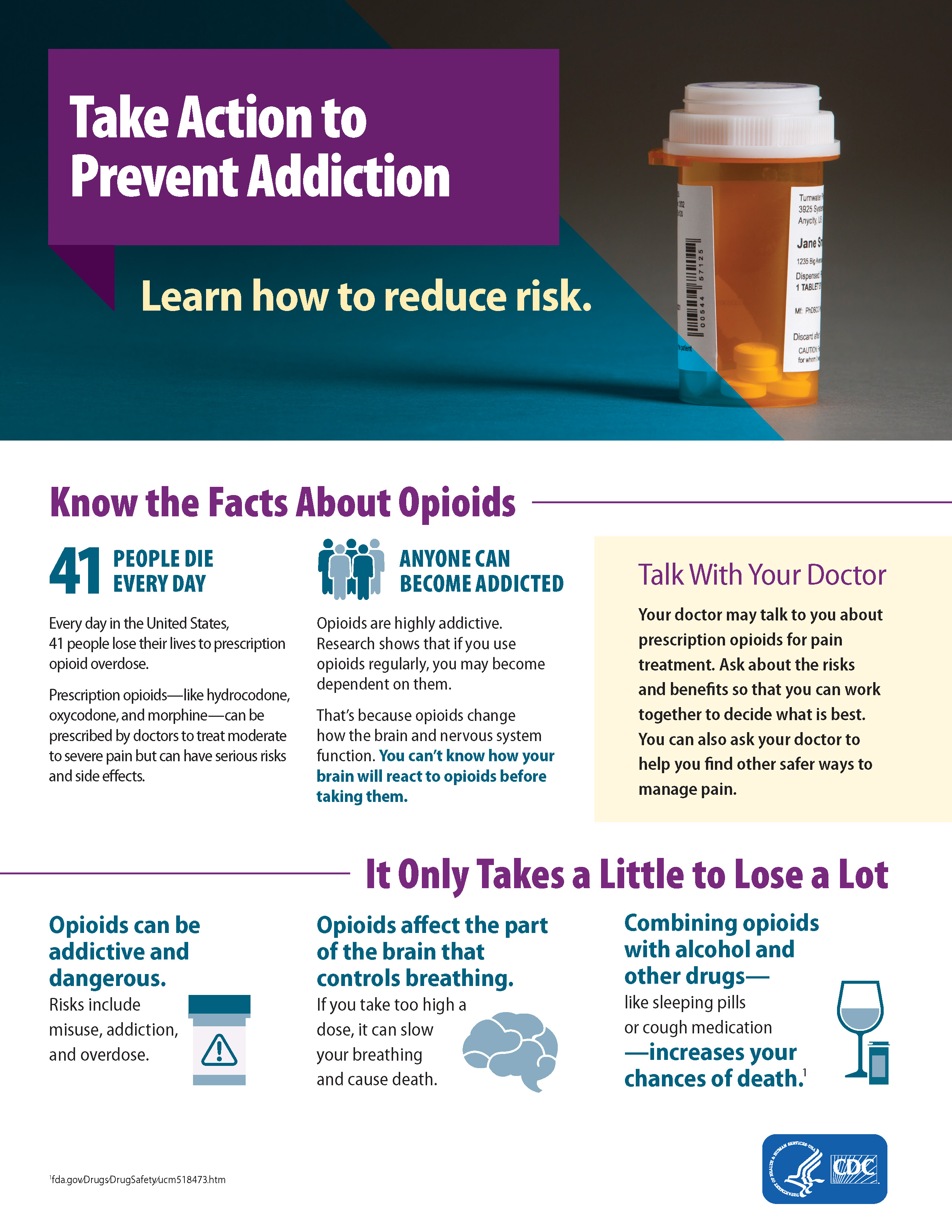 Take Action to Prevent Addiction (Fact Sheet)
